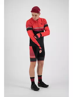 Rogelli HERO 001.267 Cyklistický dres, čierny / červený / bordový