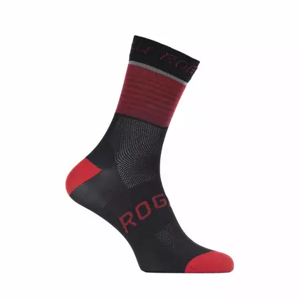 Rogelli HERO cyklistické ponožky 007.904 čierna/červená