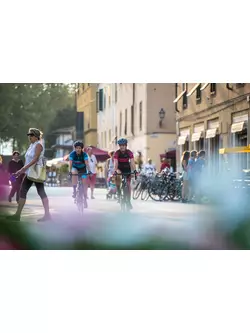 Rogelli Impress 010.160 dámsky cyklistický dres modrý / ružový
