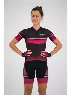 Rogelli Impress 010.161 dámsky cyklistický dres, bordový / ružový