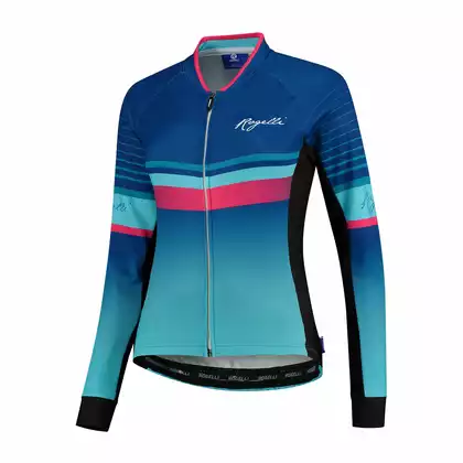 Rogelli Impress 010.190 Damska bluza rowerowa Niebieski/różowy