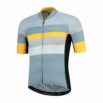 Rogelli PEAK 001.329 pánsky cyklistický dres sivý / oranžový