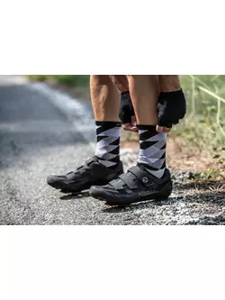 Rogelli SCALE RCS-14 cyklistické ponožky 007.151 Bielo-čierne