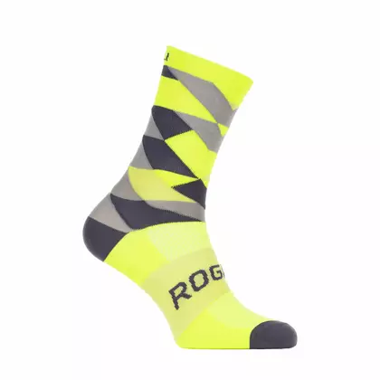 Rogelli SCALE RCS-14 cyklistické ponožky 007.152 Fluór žltá