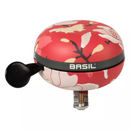 Zvonček na bicykel BASIL BIG BELL MAGNOLIA 80mm, poppy red (NEW) BAS-50480