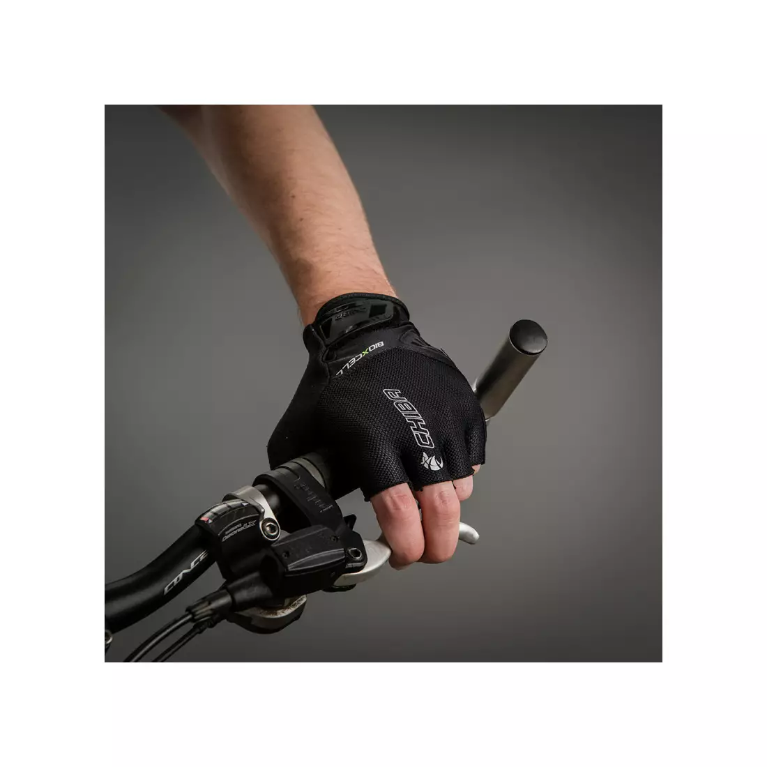 CHIBA Cyklistické rukavice BIOXCELL AIR čierne 3060820