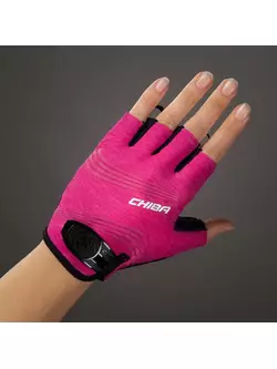 CHIBA LADY SUPER LIGHT dámske cyklistické rukavice, ružové 3090220