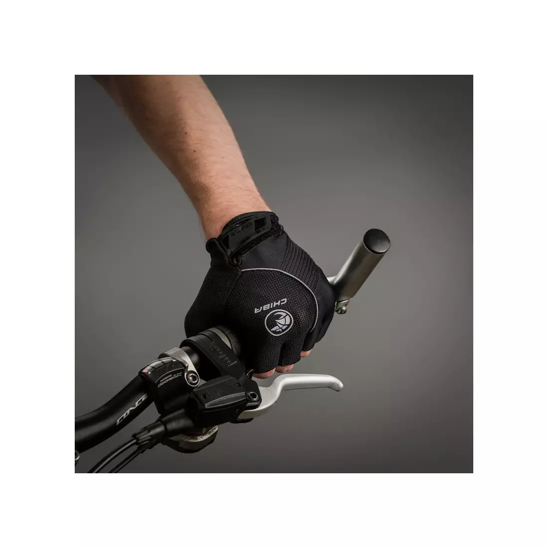 CHIBA cyklistické rukavice bioxcell čierne 3060120
