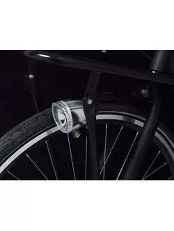 Predné svietidlo na bicykel SPANNINGA TRENDO XB 10 luxov/50 lúmenov + batéria chrom (NEW) SNG-H044322