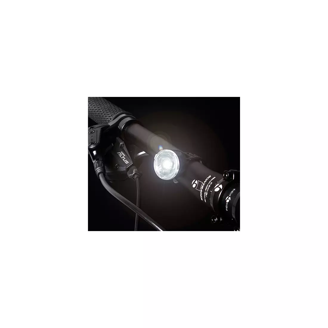 Sada svetiel SPANNINGA DOT 10 lumenov predná batéria čierna, DOT 10 lumenov zadná batéria čierna (NOVINKA) SNG-999173