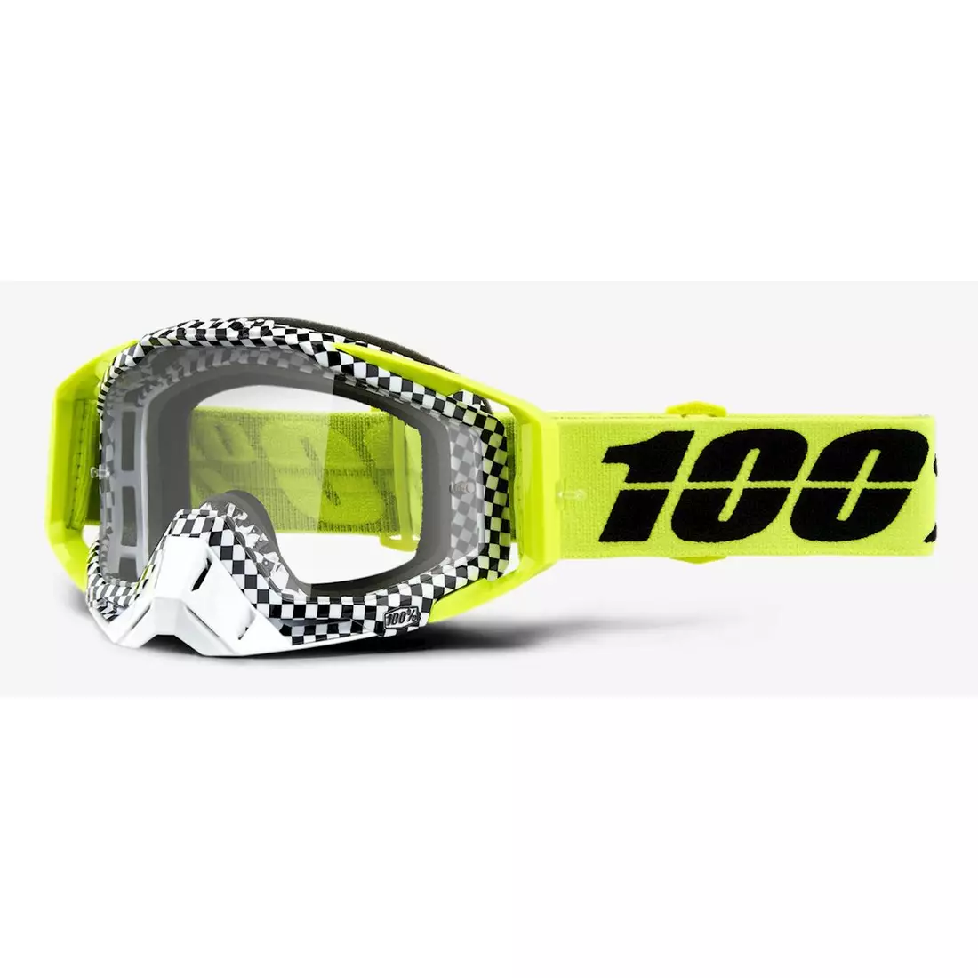 100% cyklistické okuliare Racecraft Andre (strieborné zrkadlové Anti-Fog sklá + číre Anti-Fog sklá + 10 krytov na sklá) STO-50110-315-02
