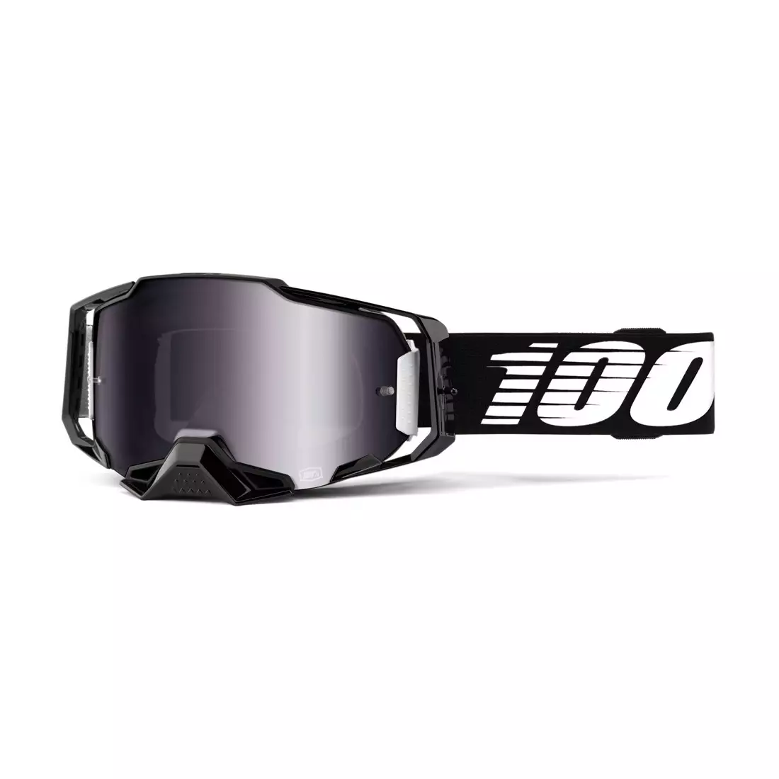 100% okuliare na bicykel armega black silver flash mirror lens STO-50710-001-02