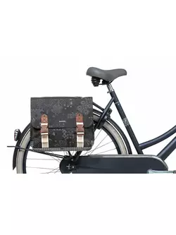 BASIL dvojitá zadná taška na bicykel boheme double bag 35L charcoal BAS-18013