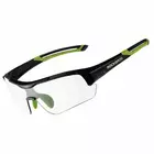 Rockbros 10113 fotochromatické cyklistické / športové okuliare, čierne a zelené