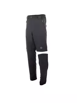 Rogelli 060.209 SS19 MTB Defender pánske športové/cyklistické nohavice s odnímateľnou nohavicou čierne
