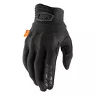 100% Cyklistické rukavice Cognito čierne STO-10013-057-12