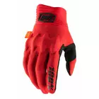 100% cyklistické rukavice cognito červená STO-10013-013-12
