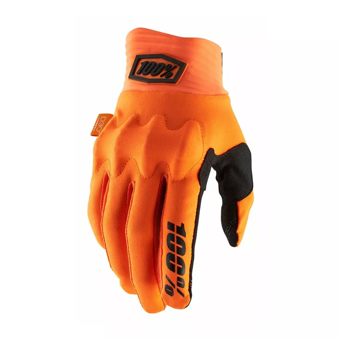 100% cyklistické rukavice cognito oranžová STO-10013-260-12