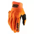 100% cyklistické rukavice cognito oranžová STO-10013-260-12