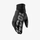 100% cyklistické rukavice hydromatic brisker čierna STO-10010-001-12