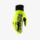 100% cyklistické rukavice hydromatic neónovo žltá STO-10011-004-12
