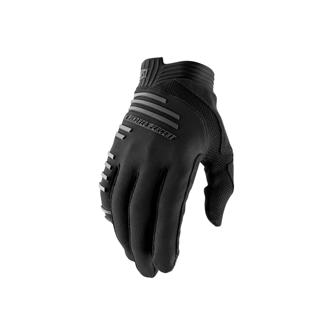 100% cyklistické rukavice r-core čierna STO-10017-001-12
