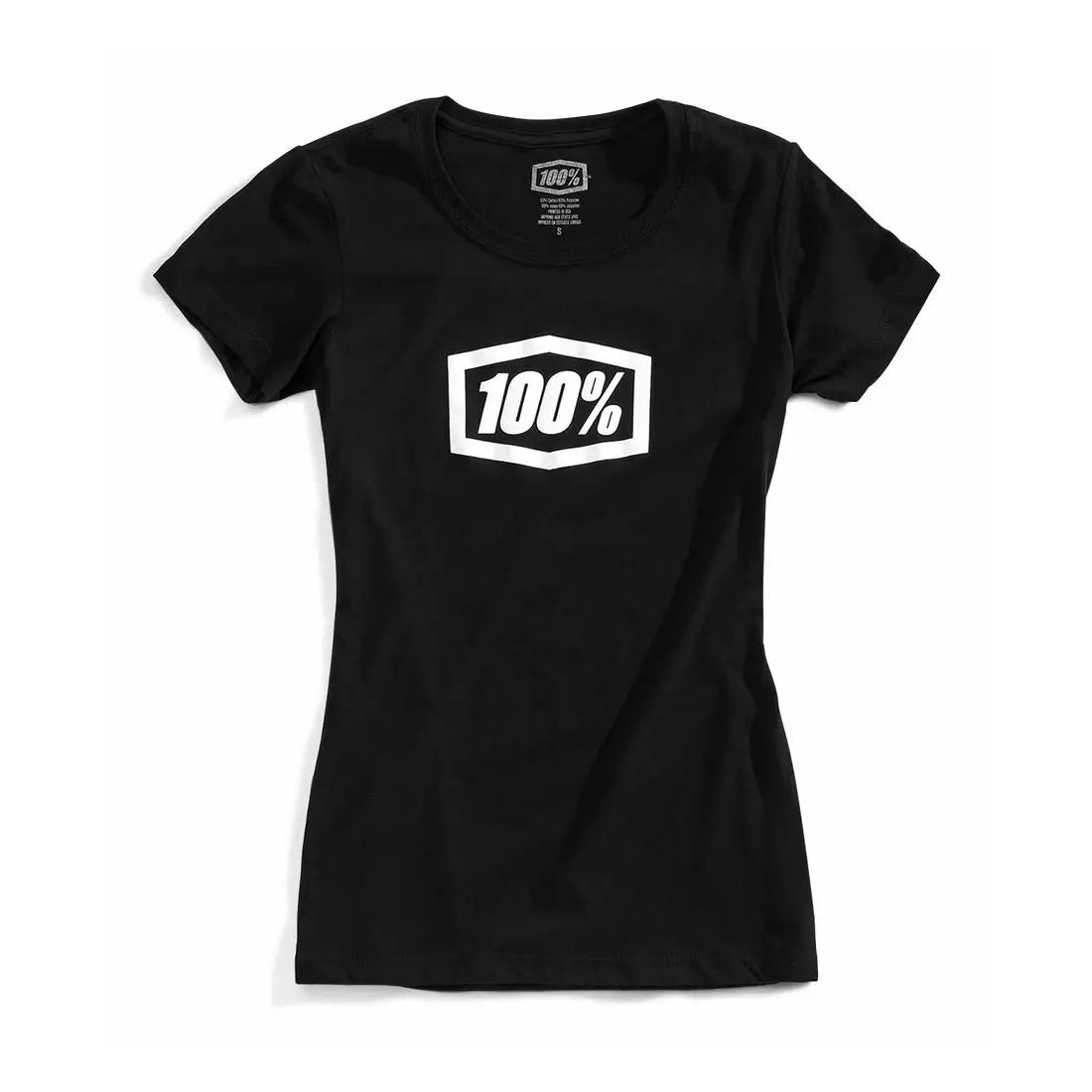 100% dámske tričko s krátkym rukávom essential black STO-28016-001-10