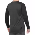 100% pánske tričko s dlhým rukávom ridecamp black charcoal STO-41402-181-10