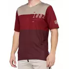 100% pánske tričko s krátkym rukávom airmatic brick dark red STO-41312-037-10