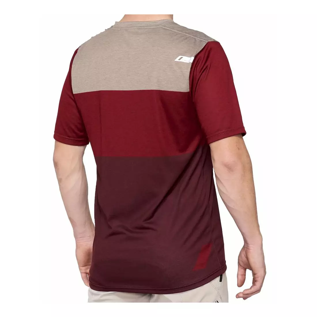 100% pánske tričko s krátkym rukávom airmatic brick dark red STO-41312-037-10