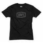 100% pánske tričko s krátkym rukávom essential tech black grey STO-35004-057-10