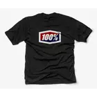 100% pánske tričko s krátkym rukávom official black STO-32017-001-10