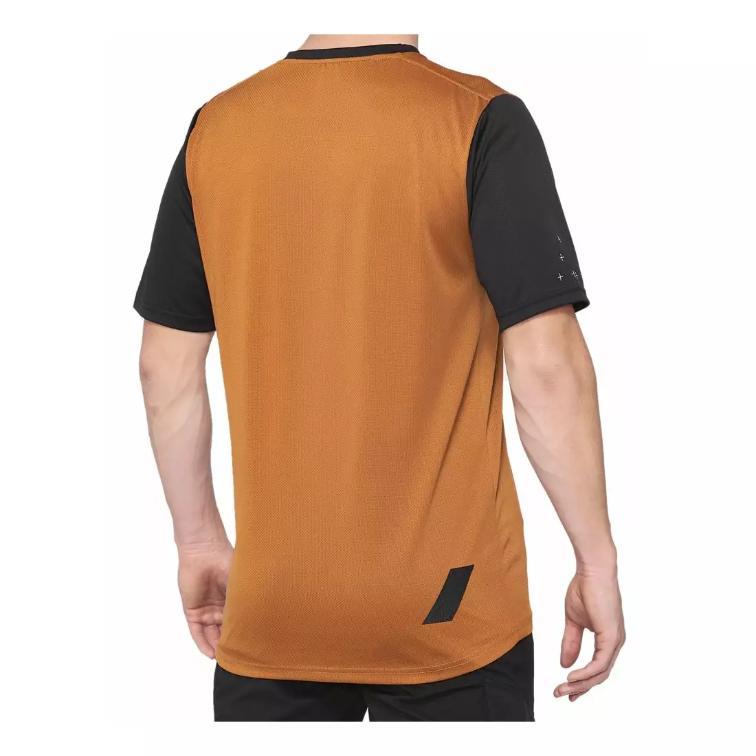 100% pánske tričko s krátkym rukávom ridecamp terracotta black STO-41401-323-10