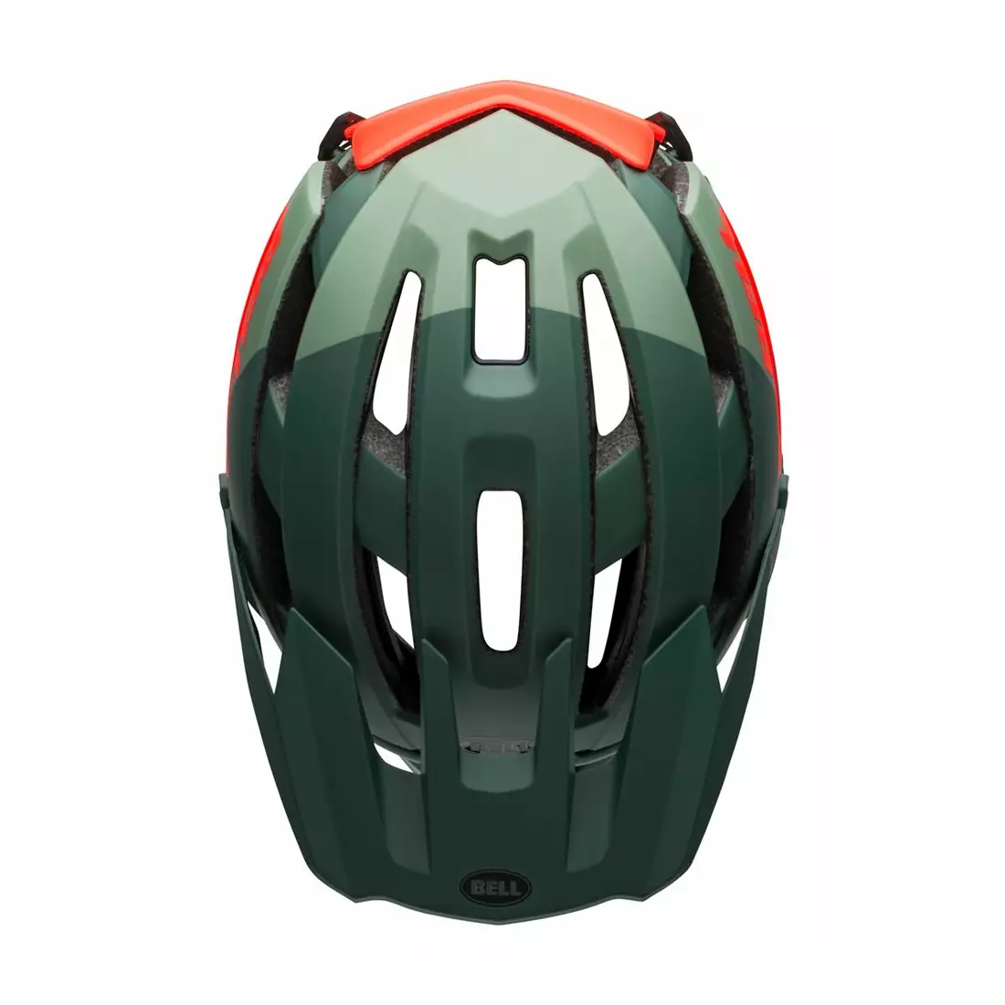 BELL SUPER AIR R MIPS SPHERICAL celotvárová cyklistická prilba, matte gloss green infrared