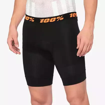 100% pánske boxerky s vložkou na bicykel crux liner black STO-49901-001-28
