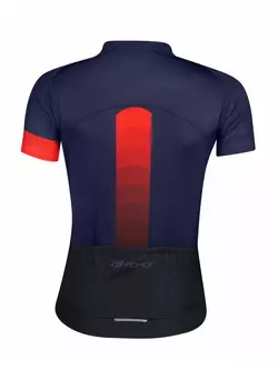 FORCE ASCENT Dámsky cyklistický dres, červený a tmavomodrý 9001314