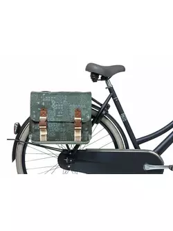 BASIL dvojitá mestská taška na bicykel BOHEME 35L forest green BAS-18010