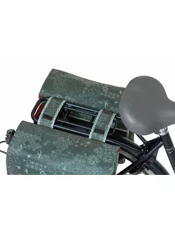 BASIL dvojitá mestská taška na bicykel BOHEME 35L forest green BAS-18010