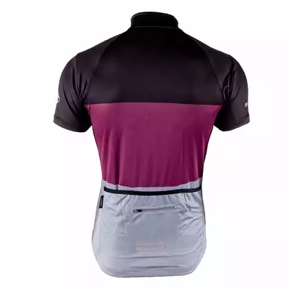 DEKO pánsky cyklistický dres s krátkym rukávom, Burgundsko MNK-002-03