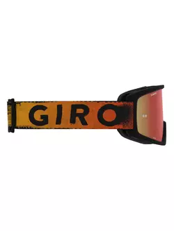 GIRO Cyklistické okuliare tazz mtb black red hypnotic (AMBER SCARLET trail color lens + 99% S0 clear lens) GR-7114186