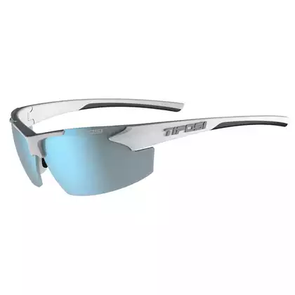 Okulary TIFOSI TRACK white/black (1 szkło Smoke Bright Blue 11,2% transmisja światła) (NEW) TFI-1550401481