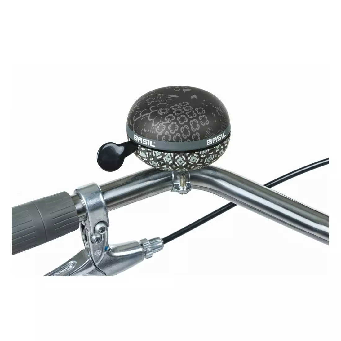 BASIL zvonček na bicykel boheme 80mm charcoal B-50524
