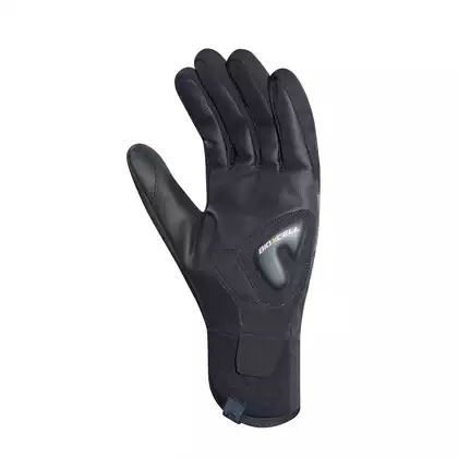 CHIBA BIOXCELL WARM WINTER teplé zimné cyklistické rukavice Primaloft, čierna 3160020 