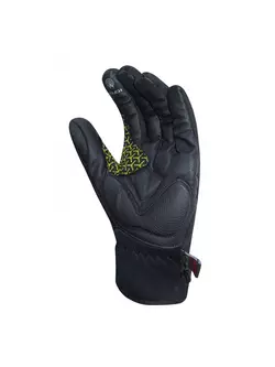 CHIBA EXPRESS+ ľahké zimné cyklistické rukavice s vreckom, fluór / čierna 3110719