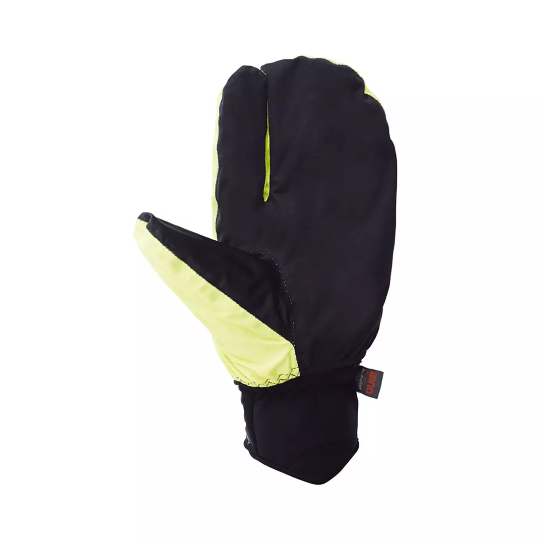 CHIBA EXPRESS+ ľahké zimné cyklistické rukavice s vreckom, fluór / čierna 3110719