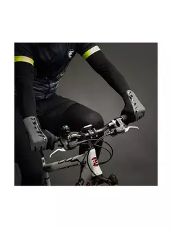 CHIBA PRO SAFETY prechodné reflexné cyklistické rukavice, čierne 31519