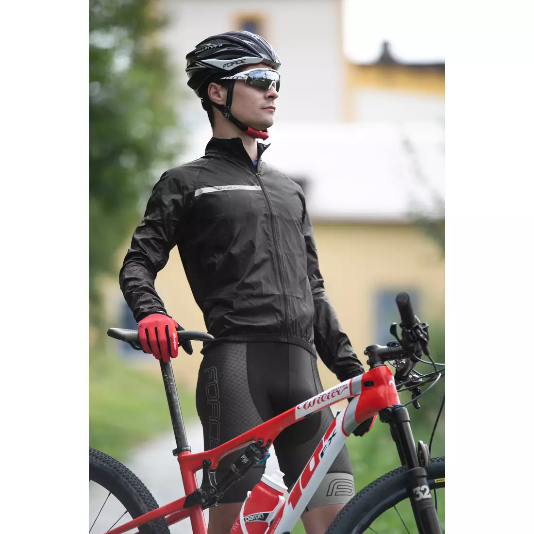 Cyklistická bunda FORCE WINDPRO čierna 8997921