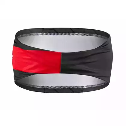 FORCE FIT športová čelenka, čierna a červená UNI 903162