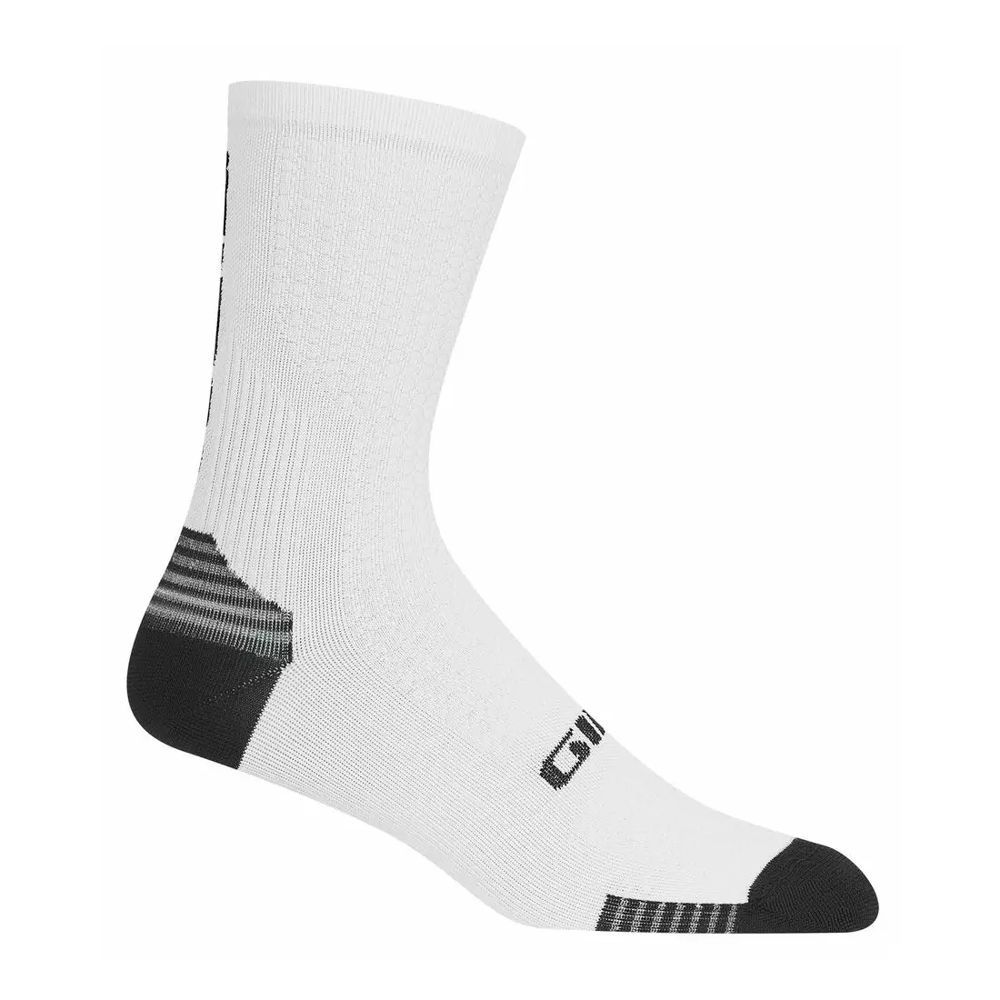 GIRO cyklistické ponožky hrc + grip white black GR-7111984