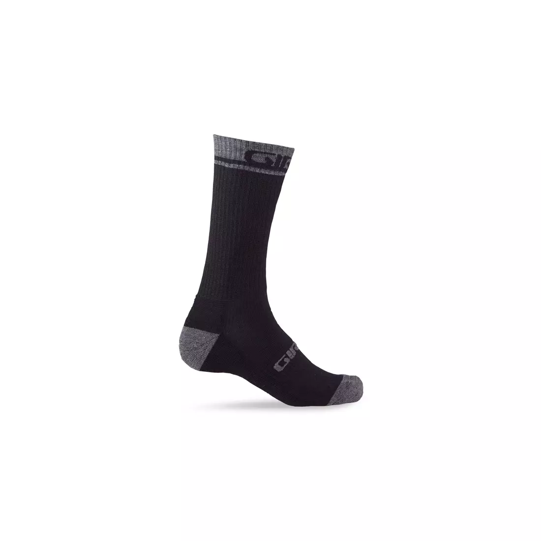 GIRO cyklistické ponožky winter merino wool black dark shadow GR-7077554